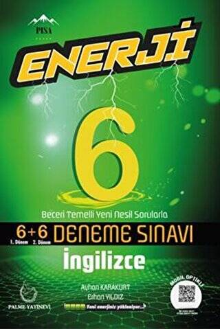 Palme 6. Sınıf Enerji İngilizce 6+6 Deneme Sınavı - 1