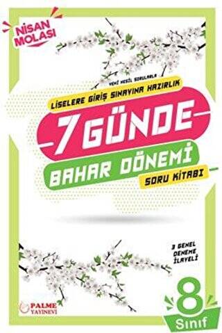 Palme 8. Sınıf LGS 7 Günde Bahar Dönemi Soru Kitabı - 1