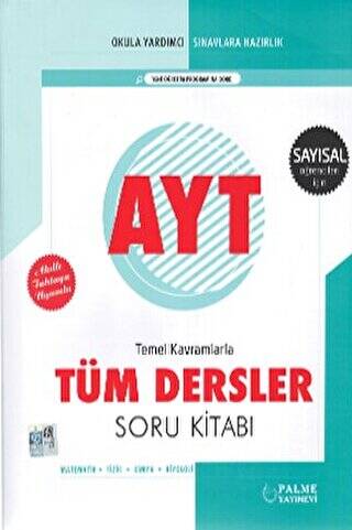 Palme YKS AYT Tüm Dersler Soru Kitabı Sayısal - 1