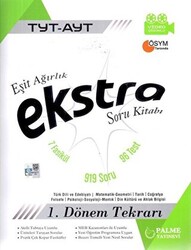 Palme YKS TYT AYT Eşit Ağırlık Ekstra Soru Kitabı 1. Dönem Tekrarı - Palme Yayınları