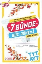 Palme YKS TYT AYT Tarih Coğrafya Felsefe 7 Günde Güz Dönemi Soru Kitabı - 1