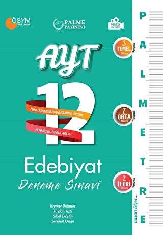 Palmetre Ayt Edebiyat 12 Deneme Sınavı - 1
