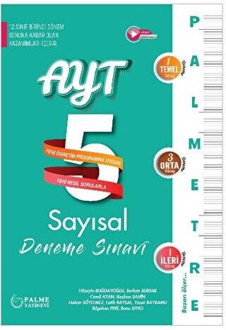 Palmetre AYT Sayısal 5 Deneme Sınavı - 1