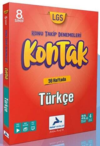 Paraf 8. Sınıf Türkçe 36 Kontak Deneme - 1