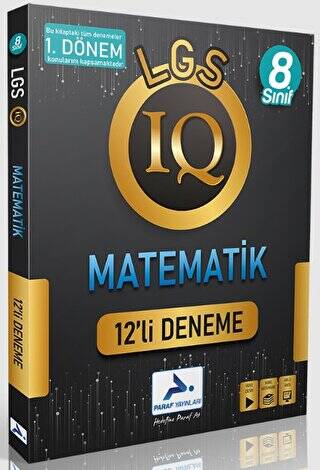 Paraf 8. Sınıfı LGS IQ 1. Dönem Matematik 12`li Deneme - 1