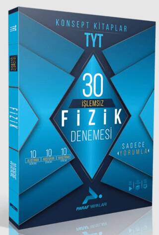 Paraf TYT İşlemsiz Fizik 30 Deneme - 1