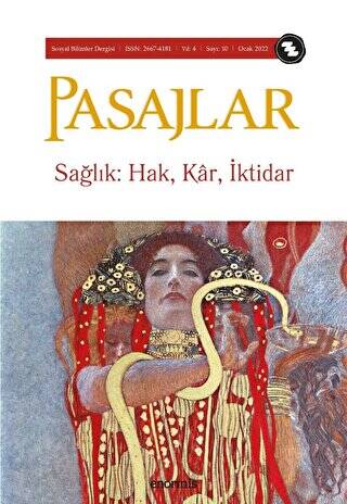 Pasajlar Sosyal Bilimler Dergisi Sayı 10 - Sağlık Hak, Kâr, İktidar - 1