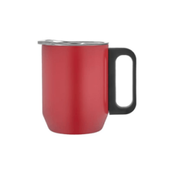 Paslanmaz Çelik Kupa Bardak - Kırmızı - 350 ml - 5354 - Halk Kitabevi
