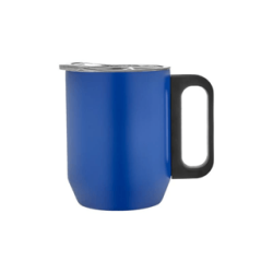 Paslanmaz Çelik Kupa Bardak - Mavi - 350 ml - 5354 - Halk Kitabevi