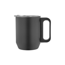 Paslanmaz Çelik Kupa Bardak - Siyah - 350 ml - 5354 - Halk Kitabevi