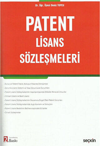 Patent Lisans Sözleşmeleri - 1