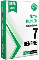 Pegem 2023 KPSS Eğitim Bilimleri 7 Deneme Çözümlü Pegem Akademi Yayınları - 1