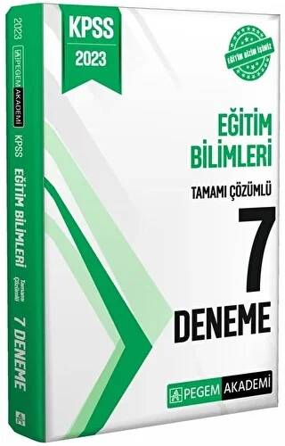 Pegem 2023 KPSS Eğitim Bilimleri 7 Deneme Çözümlü Pegem Akademi Yayınları - 1