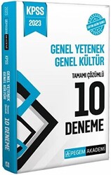 Pegem 2023 KPSS Genel Yetenek Genel Kültür 10 Deneme Çözümlü Pegem Akademi Yayınları - 1