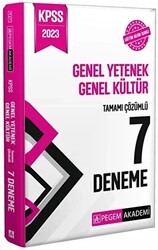 Pegem 2023 KPSS Genel Yetenek Genel Kültür 7 Deneme Çözümlü Pegem Akademi Yayınları - 1