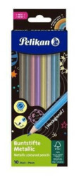 Pelikan Metalik Renkler 10lu Kuru Boya - Pelikan