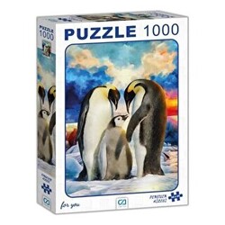Penguen Ailesi Puzzle 1000 Parça - 1