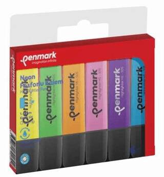 Penmark Neon Fosforlu Kalem 6 Renk Karışık - 1