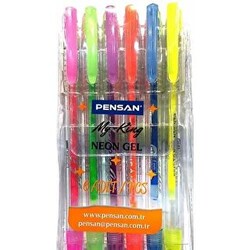 Pensan My-King Neon Jel Kalem 6lı Set - Pensan