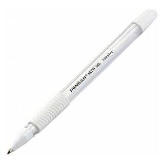 Pensan Neon Jel Kalem Beyaz 1mm - 1