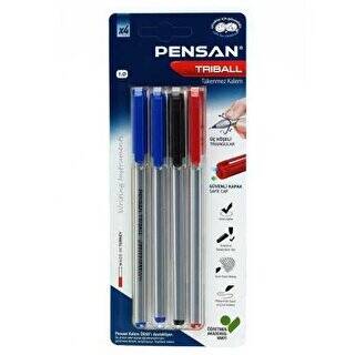 Pensan Triball Tükenmez Kalem 4 Lü Blister - 1