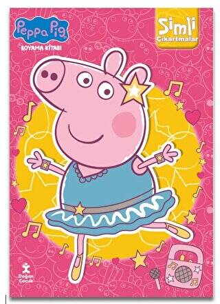 Peppa Pig Simli Çıkartmalı Boyama - 1