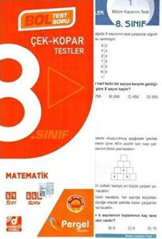 Pergel 8. Sınıf Matematik Çek Kopar Yaprak Test - 1