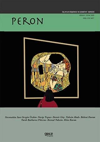 Peron Üç Aylık Düşünce ve Edebiyat Dergisi Sayı: 1 Aralık 2020 - Ocak 2021 - 1