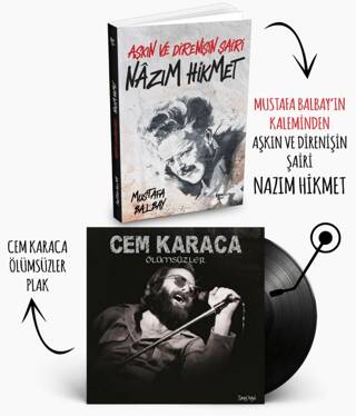 Plaklı Kitaplar - Nazım Hikmet - Cem Karaca - Ölümsüzler Plak - 1