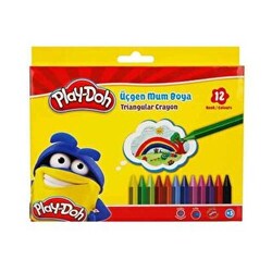 Play-Doh Üçgen Crayon Mum Boya 12 Renk - Play-Doh