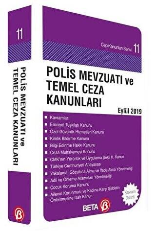 Polis Mevzuatı ve Temel Ceza Kanunları Eylül 2019 - 1