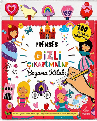 Prenses Gizli Çıkartmalar Boyama Kitabı - 1