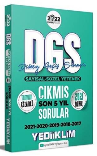 Prestij Serisi DGS Tamamı Çözümlü Son 5 Yıl Çıkmış Sorular - 1