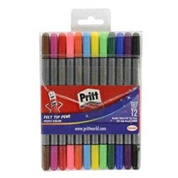 Pritt-Çift Uçlu Keçeli Kalem 12 Renk - Pritt
