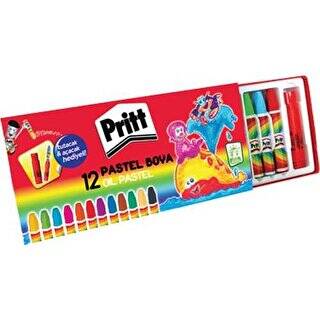 Pritt-Pastel Boya 12 Renk Karton Kutu - 1