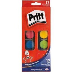 Pritt-Suluboya 12 Renk Büyük Tablet - Pritt