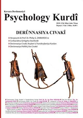 Psychology Kurdi Çile - Sıbat - Adar - Nisan Hejmar: 5 2018 - 1