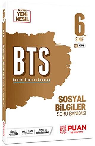 Puan Yayınları 6. Sınıf Sosyal Bilgiler BTS Beceri Temelli Soru Bankası - 1
