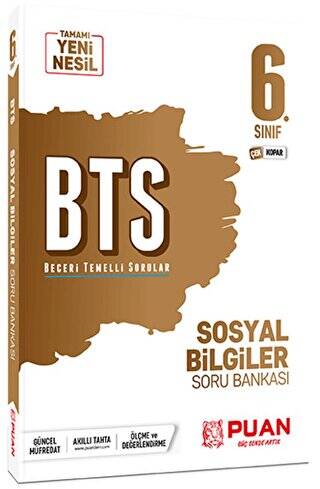 Puan Yayınları 6. Sınıf Sosyal Bilgiler BTS Beceri Temelli Soru Bankası - 1