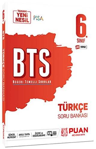 Puan Yayınları 6. Sınıf Türkçe BTS Beceri Temelli Soru Bankası - 1