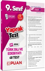 Puan Yayınları 9. Sınıf Türk Dili ve Edebiyatı Yaprak Test - 1
