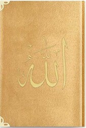 Rahle Boy Kadife Kur`an-ı Kerim Altın, Nakışlı, Yaldızlı 1036 - Hayrat Neşriyat