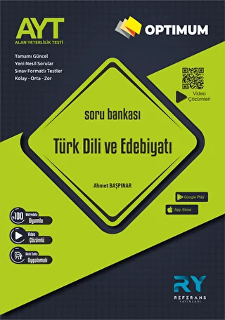 AYT Optimum Türk Dili ve Edebiyatı Soru Bankası Akıllı Tahta Uyumlu - 1