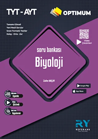 TYT AYT Optimum Biyoloji Tamamı Video Çözümlü Soru Bankası Akıllı Tahta Uyumlu - 1