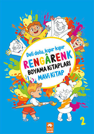 Rengarenk Boyama Kitabı 2 - Mavi Kitap - 1