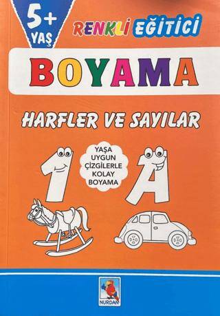 Renkli Eğitici Boyama - 5+ Yaş Harfler ve Sayılar - 1