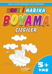 Renkli Harika Boyama Çizgiler 5+ Yaş - Pinokyo Yayınları
