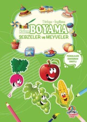 Renkli Kalem Boyama - Sebzeler ve Meyveler - Yağmur Çocuk