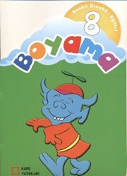 Renkli Örnekli Eğitici Boyama 8 - Kare Yayınları