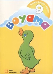 Renkli Örnekli Eğitici Boyama 9 - Kare Yayınları